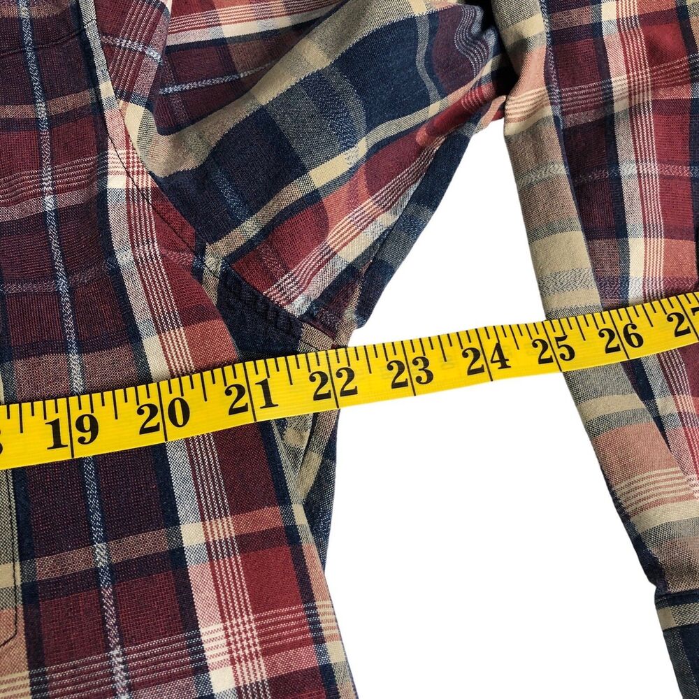 Vintage 90s Wrangler Pearl Snap Shirt Mens XL Plaid Cotton Western Cowboy‎ Rodeo - Picture 13 of 15